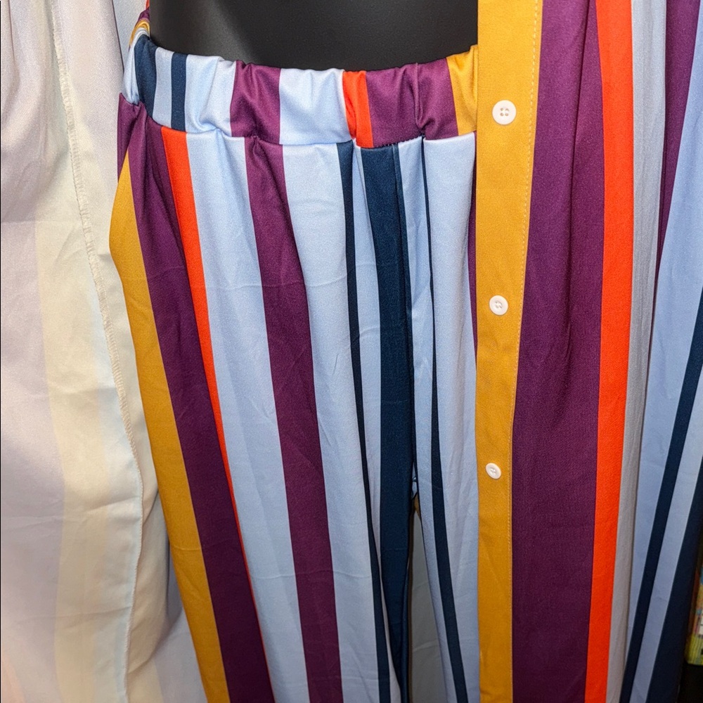 Striped Multicolor Women's Set - Picture 6 of 9